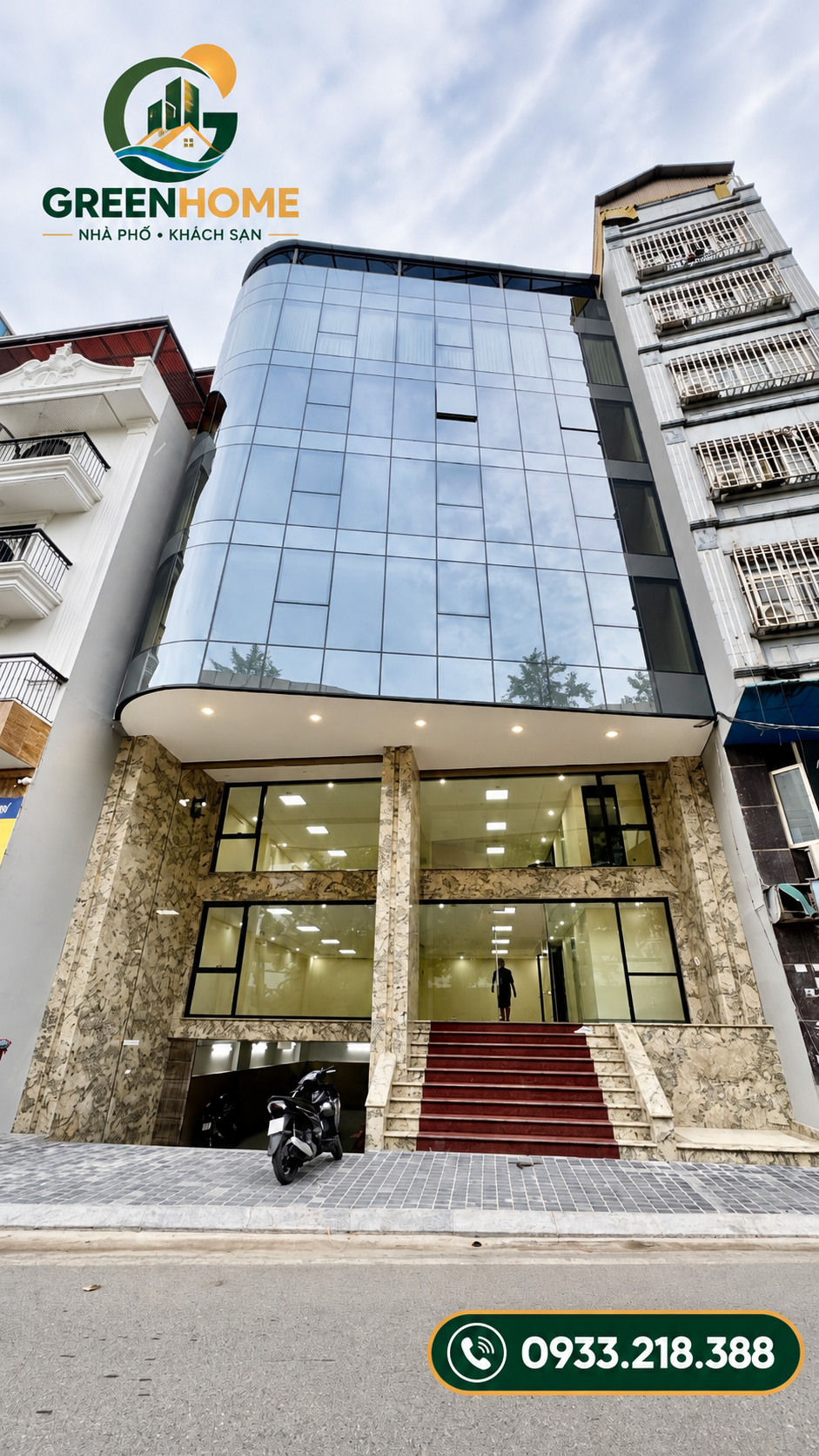 Bán & Cho Thuê Tòa Nhà Văn Phòng Hạng Sang 262 Mỹ Đình – Nam Từ Liêm | 210m² × 9 Tầng | MT 12.5m Nở Hậu 14m