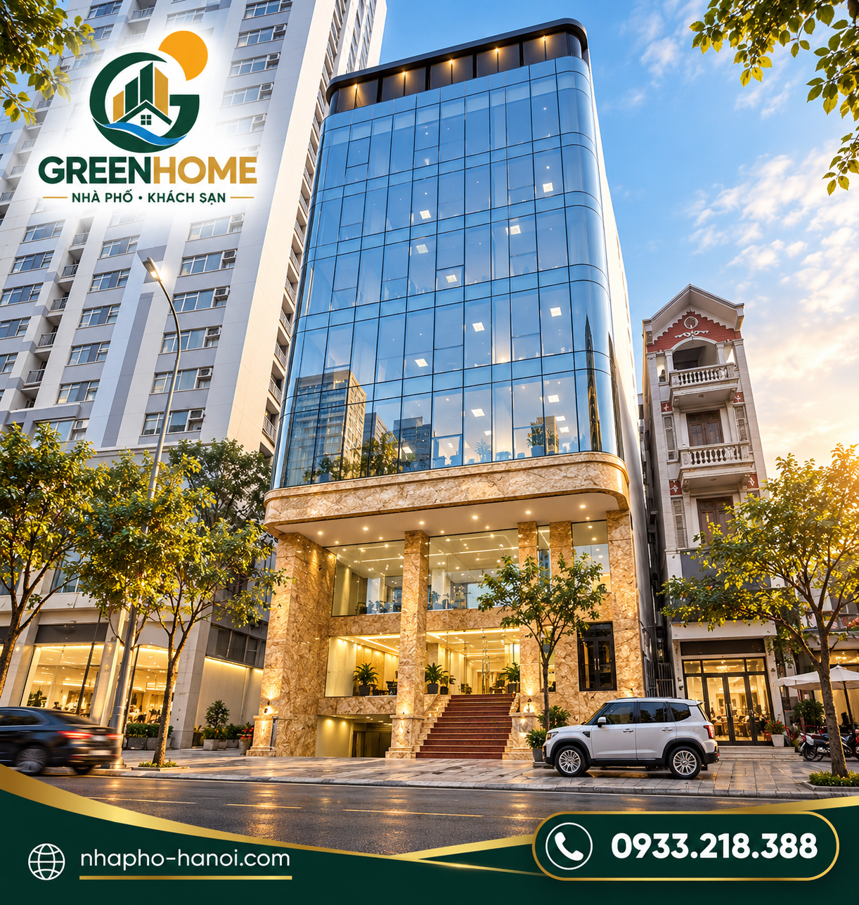 Bán & Cho Thuê Tòa Văn Phòng Số 3 Lê Trọng Tấn – Hà Đông | Lô Góc 3 Mặt Thoáng | DT 201m², MT 16m × 9 Tầng Hạng A