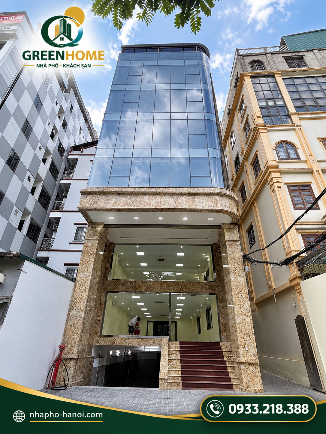 Bán & Cho Thuê Tòa Văn Phòng Hạng A 302 Mỹ Đình – Nam Từ Liêm | Lô Góc 240m² × 9 Tầng | MT 8m × Sâu 30m